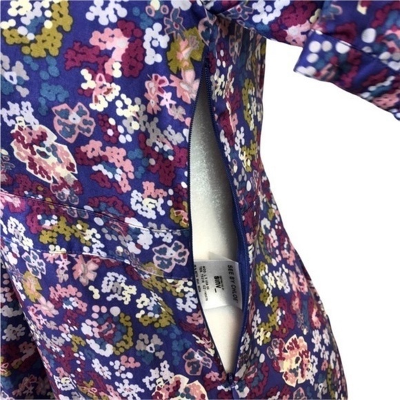See By Chloe Purple Floral Dress - Picture 6 of 9